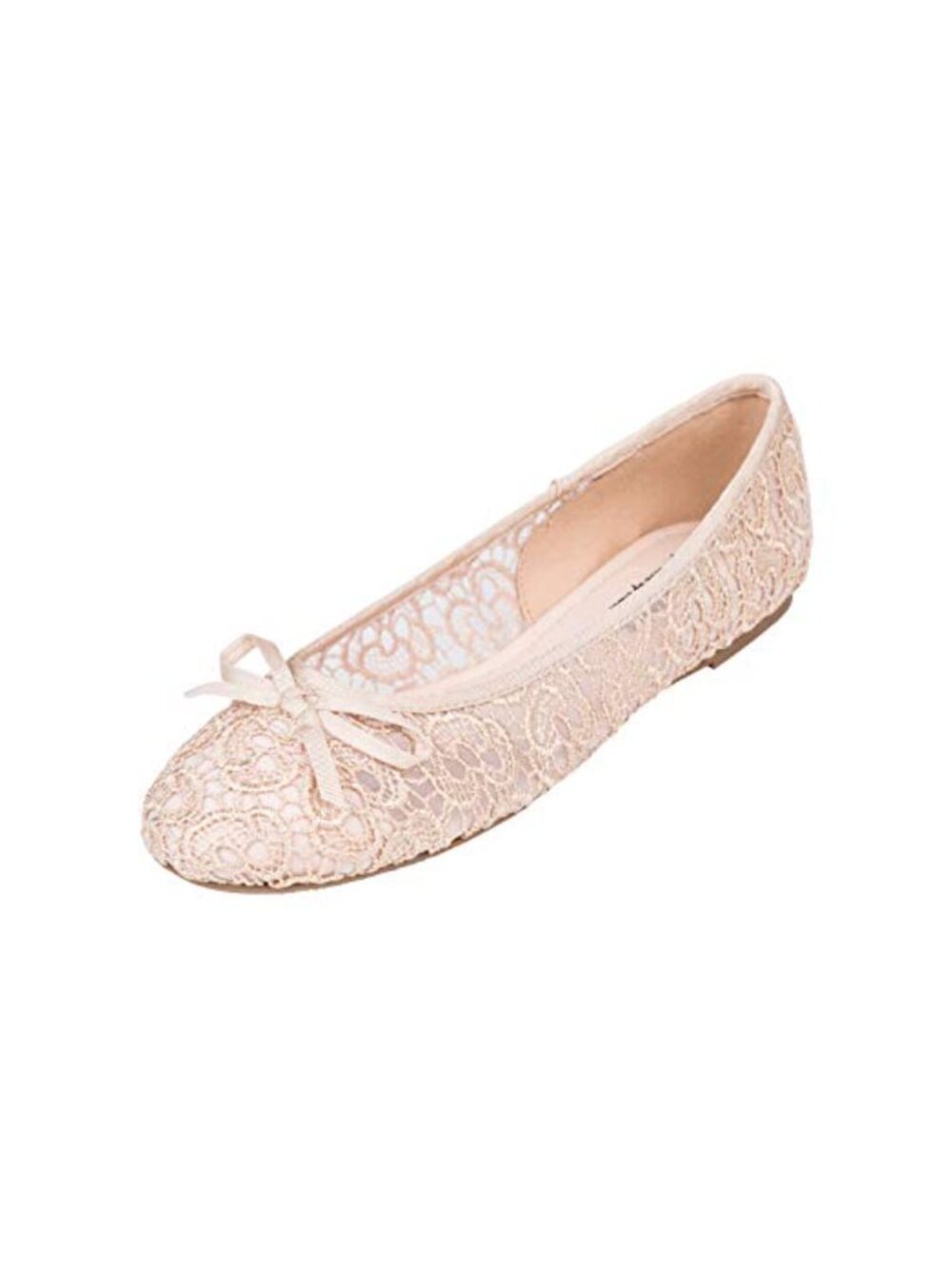Lace Ballet Flats Round Toe Crochet Slip On Comfy Breathable Women's